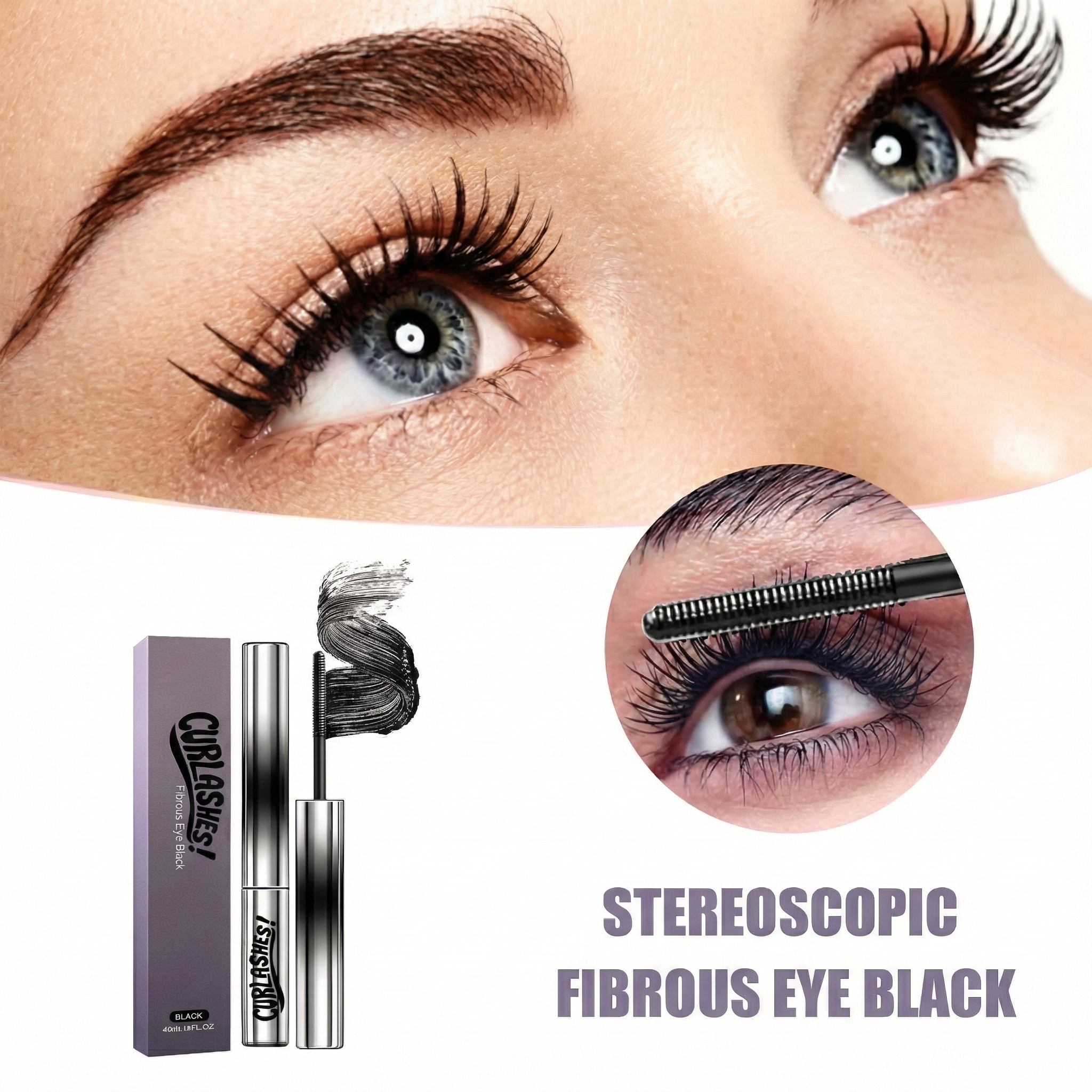 Curlashes™ Mascara Voluminous Silk Fiber