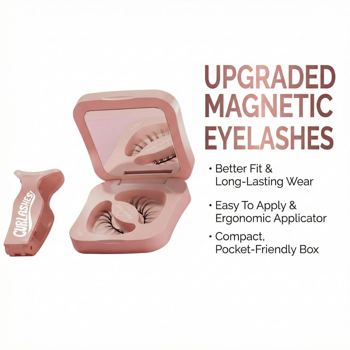 Curlashes magnetic 3D mink lashes pair